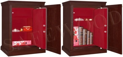 Сейф с отделкой деревом Safewood 78EL DS2 Flock Chrome